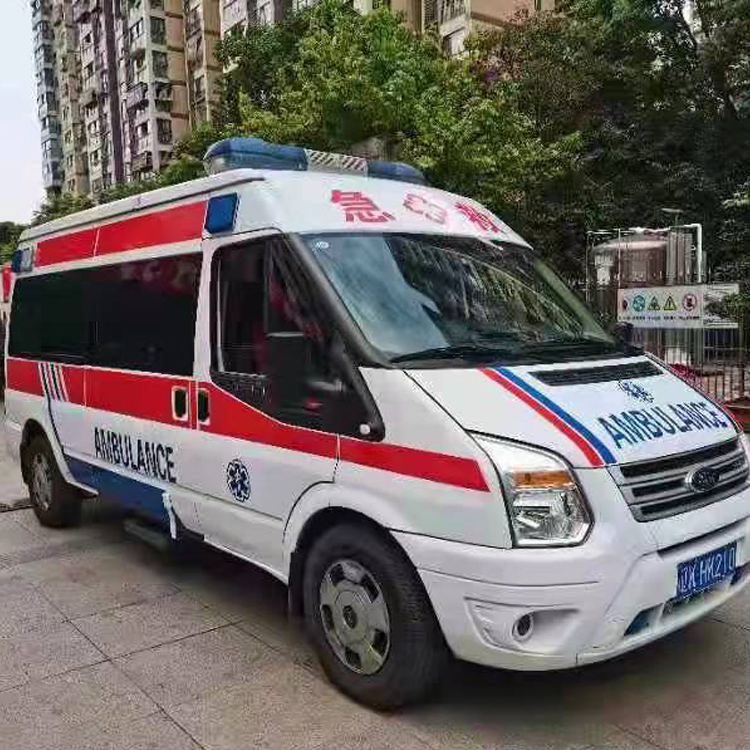 海晏长途救护车护送病人返乡